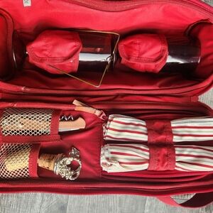 Eddie Bauer Insulated Wine 1 Bottle Carry Travel Case Pouch Picnic Tailgate